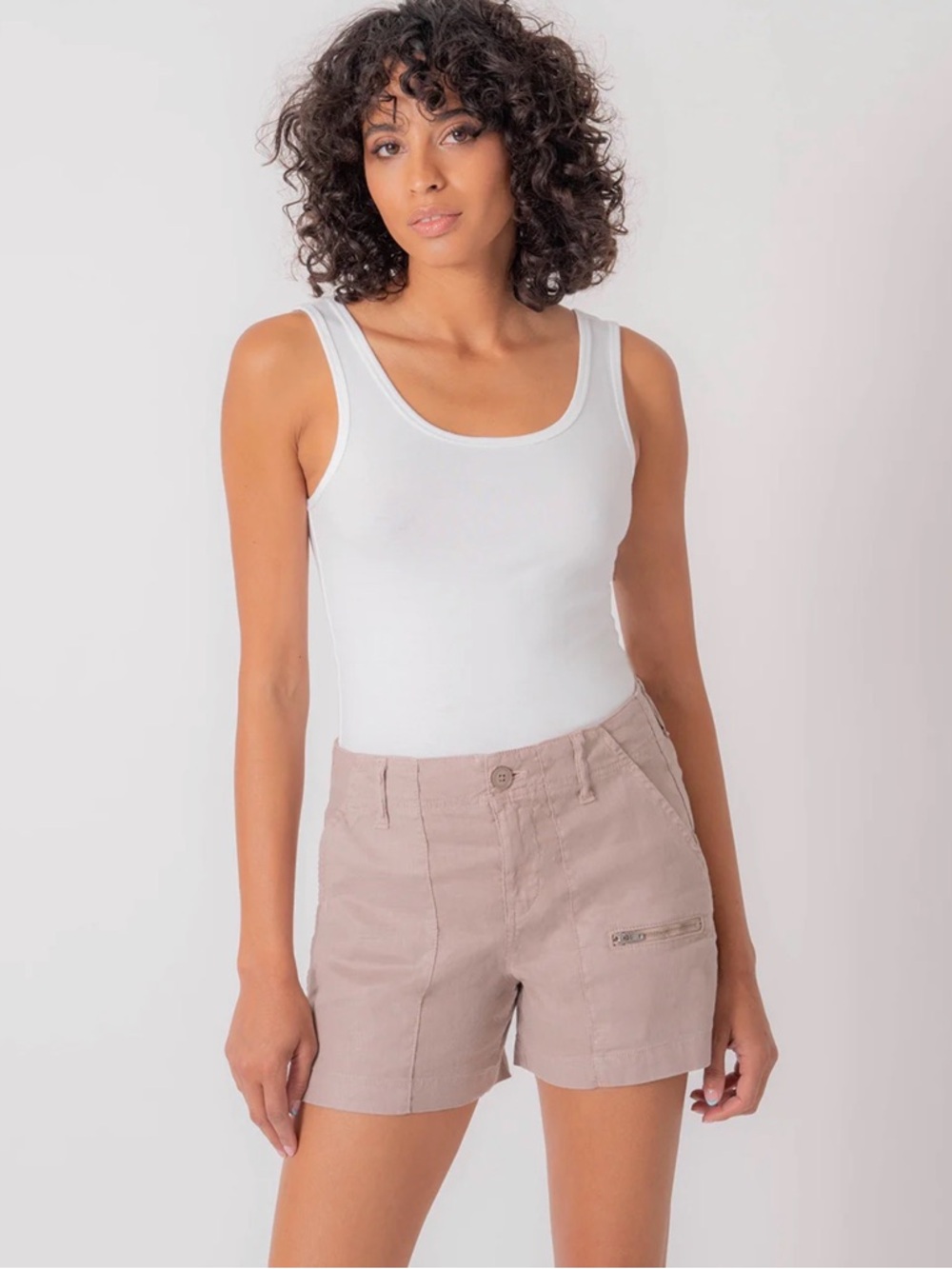 Level99 Khaki Utility Shorts - Picture 5 of 7